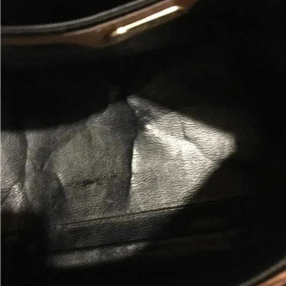 Fendi vintage Roma brown black strip satchel handbag - Picture 7 of 12